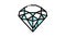 diamond jewellery stone won in smartphone application game color icon animation