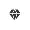 Diamond. Jewery and luxury. Flat color icon in a circle. Isolated icon. Commerce glyph vector illustration