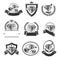 Diamond labels and elements set. Collection icon diamonds. Vector