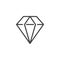 Diamond line icon