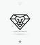 Diamond lion symbol - vector illustration