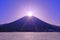 Diamond Mount Fuji Snowy scenery from `Fujigane`Japan