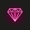 diamond neon style icon. Simple thin line, outline vector of web icons for ui and ux, website or mobile application