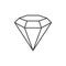 Diamond outline icon