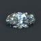 Diamond oval brilliant cut isolated