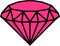 Diamond pink icon