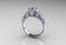 Diamond Platinum Modern Antique Engagement Ring