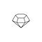 Diamond precious gem graphic deisgn template vector