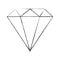 Diamond rich isolated icon