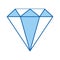 Diamond rich isolated icon