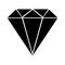 Diamond rich isolated icon