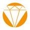 Diamond rich isolated icon