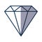 Diamond rich isolated icon