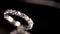 Diamond ring on black background