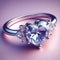 Diamond ring clear and beautiful aesthetic for your valentine