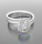 Diamond ring close up platinium