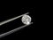 Diamond round shape in tweezers