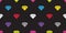 Diamond seamless pattern vector gem isolated jewelry icon wallpaper background colorful