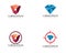 Diamond search insurane Logo Template vector icons,