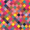 Diamond shape colorful drawing seamless pattern