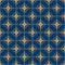 Diamond shape diamond flower inside symmetry seamless pattern