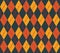 Diamond shaped seamless pattern in blue orange and yellow color. for all kinds of print, fabric, book cover, surface and web use