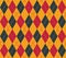 Diamond shaped seamless pattern in red, yellow and gray color. for all kinds of print, fabric, book cover, surface and web use