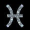 Diamond sign of the zodiac Pisces