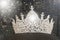 Diamond Silver Crown for Miss Pageant Beauty Contest, Crystal Tia