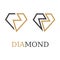 Diamond simple symbol vector