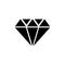 Diamond Stone, Gemstone, Jewel Flat Vector Icon