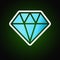 Diamond symbol. Gemstone Icon Vector. Jewel illustration