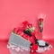 Diamond Valentine`s Day Decoration with Purse and Shoe