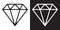 Diamond vector gem icon logo illustration jewelry