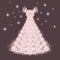 Diamond wedding dress