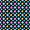 Diamonds or brilliants seamless pattern. Vector jewels gemstone on dark background. Flat design gemstone. Pattern can be