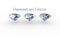 Diamonds are Forever - Set of three diamond gems