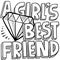 Diamonds are a girl\'s best friend sketch