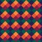 Diamonds, rhombuses, tiles, squares, checks seamless pattern. Ethnic ornate. Folk ornament. Geometric image. Tribal wallpaper.