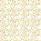 Diamonds seamless pattern. Vector girly background in gold color.