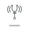 Diapason icon from Music collection.