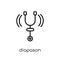 Diapason icon from Music collection.