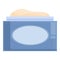 Diaper cream jar icon cartoon vector. Small irritation