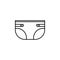 Diapers,maternity icon. Element of maternity culture. Thin icon for website design and development, app development. Premium icon