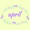 Diary, calendar month april vector