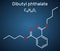 Dibutyl phthalate, DBP molecule. It is phthalate ester, diester. It is environmental contaminant, teratogenic agent