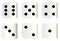 Dice Faces In White Over A White Background