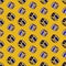 Dice game pattern on a yellow background. Concept for games, game Board, presentation, banners. isometric seamless background