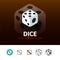 Dice icon in different style