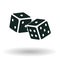 Dice icon monochrome